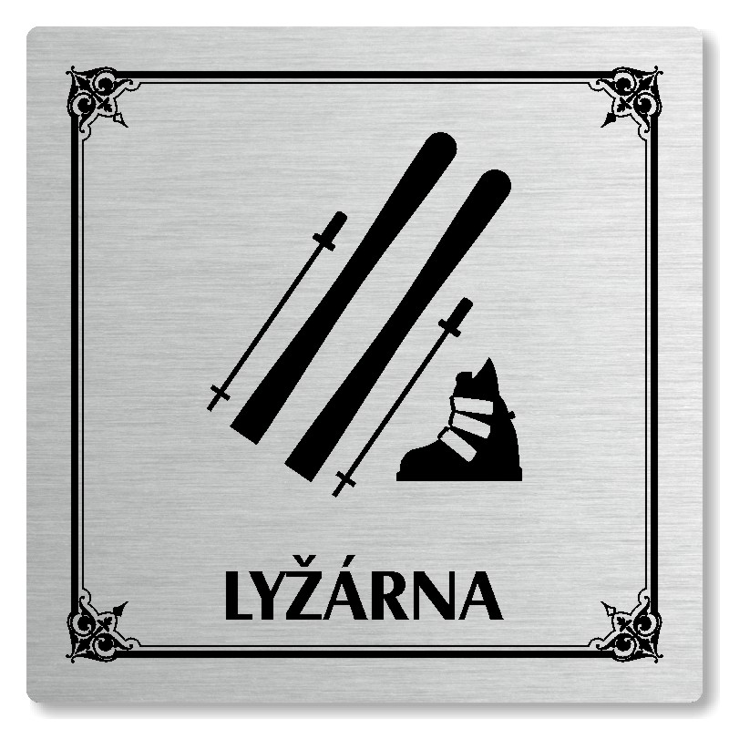 Lyžárna, 118x118mm, stříbrná, Nebraska